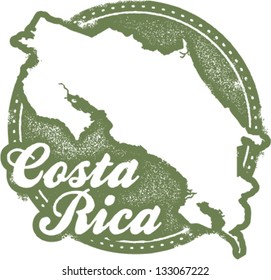 Vintage Costa Rica Central America Stamp