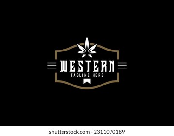 Vintage Country Emblem Typography for Western Bar Restaurant Logo design inspiration