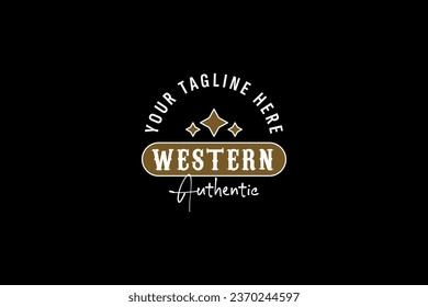 Vintage Country Emblem Typography for Western Bar Restaurant Logo design inspiration