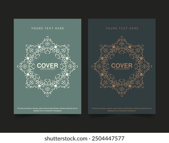 Vintage Cover Border Circle Pattern