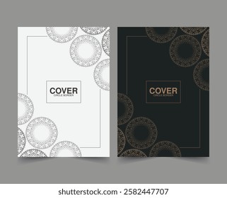 Vintage Cover Border Circle Pattern