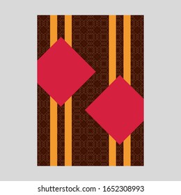Vintage cover page layouts and design. classic ornaments and decorations, beautiful pages templates for creative design