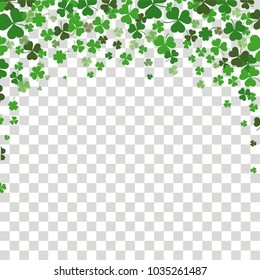 Vintage cover with shamrocks for St. Patrick's Day. Eps 10 vector file.