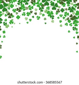 Vintage cover with shamrocks for St. Patrick's Day. Eps 10 vector file.