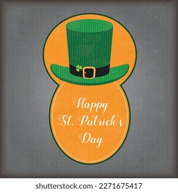A vintage cover for St. Patrick's Day. Eps 10 vector file.