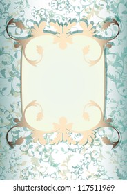 Vintage cover. Vector background