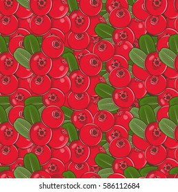 Vintage Cowberry Seamless Pattern