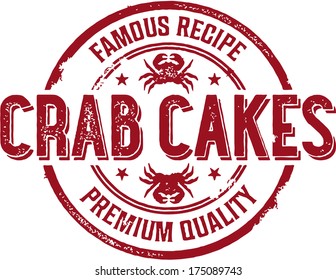 Vintage Crab Cakes Seafood Sign