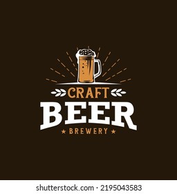 Diseño de logotipo de cerveza de artesanía