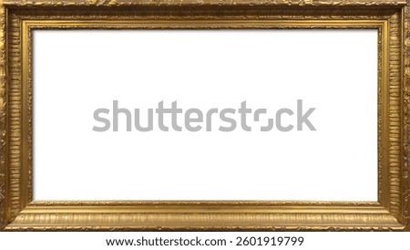 Vintage crafted handmade gold frame