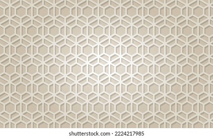 Vintage cream background with geomatric pattern
