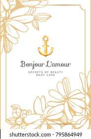 Vintage creative card template with beautiful flourishes ornament elements. Elegant design for corporate identity, invitation, book covers. Design of background products.