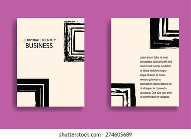 Vintage Creative Cards. Retro background. Vector Illustration.