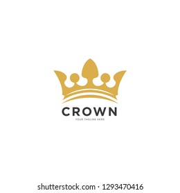 Vintage Creative Crown abstract Logo design vector template. Vintage Crown Logo Royal King Queen concept symbol Logotype concept icon.