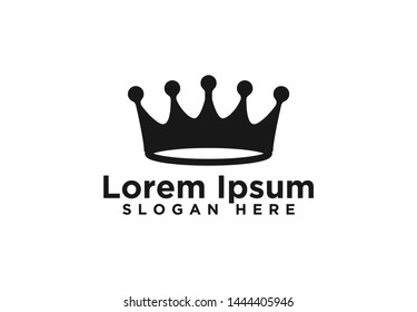 Vintage Creative Crown abstract Logo design vector template. Vintage Crown Logo Royal King Queen Logo design, Vector Illustration