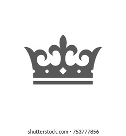 Vintage Creative Crown Icon design vector template.