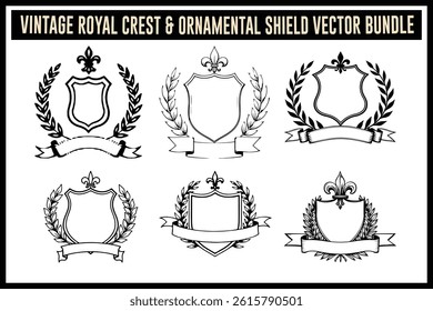 Vintage Crest Shield Set pack