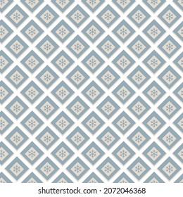 Vintage cross snowflack winter pattern pastel abstract seamless pattern texture. Digital seamless illustration for background.Colorful seamless repeating tile pattern
