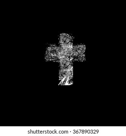 Vintage cross. Vector