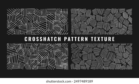 Vintage crosshatch background with rough, artistic textures and creative monochrome design elements.