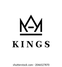 Vintage Crown Logo Royal King abstract Logo design vector template.