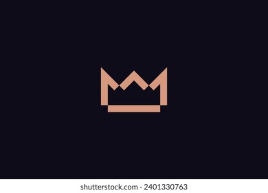 Vintage Crown Logo Royal King Queen abstract Logo design vector template