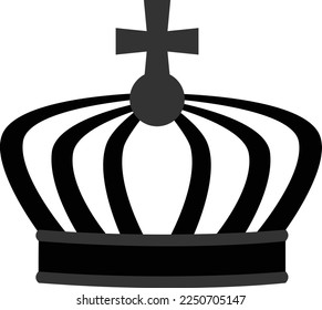 Vintage crown realistic illustration eps