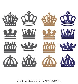 vintage crown. Suitable for logo, symbol and icon