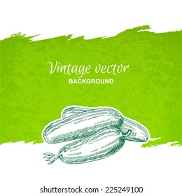Vintage cucumbers graphics, label