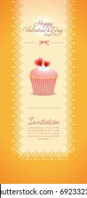 Vintage cupcake background 09