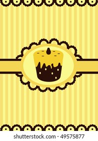 vintage cupcake design