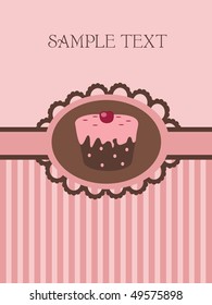vintage cupcake design