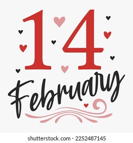 Vintage Cupid Valentine's Day typography design