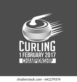 vintage curling labels and design elements
