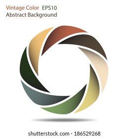 Vintage Curve circle abstract background,EPS10.