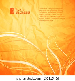 Vintage curve elements. Vector illustration, contains transparencies, gradients and effects.