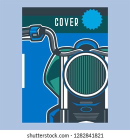 Vintage Custom Motorcycle Poster - Vector