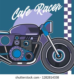 vintage custom mototrcycle badge design - Vector