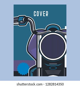 vintage custom mototrcycle badge design - Vector