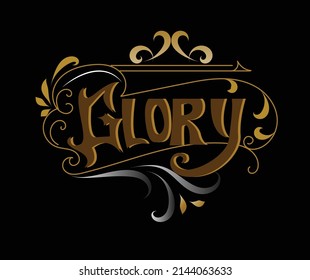 vintage custom word of glory