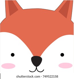 Vintage cute baby foxy fox wolf,smile happy background pattern vector,hand draw doodle art,invitation Christmas or New year card