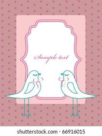 vintage cute background. vector illustration