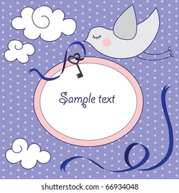vintage cute background. vector illustration