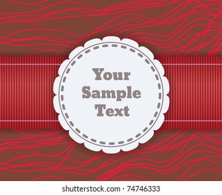 vintage cute retro vector frame
