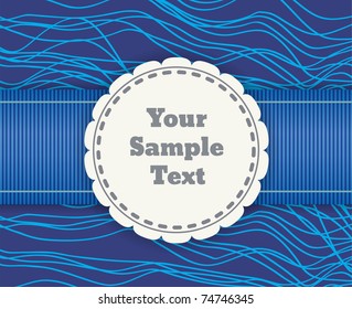 vintage cute retro vector frame