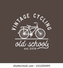 Vintage cycling logo design inspiration