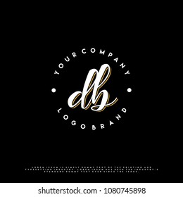 Vintage D & B initial name logo