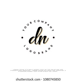 Vintage D & N initial name logo