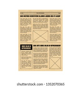 Download Old Newspaper Mockup Stock Vectors Images Vector Art Shutterstock