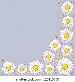 Vintage daisy background